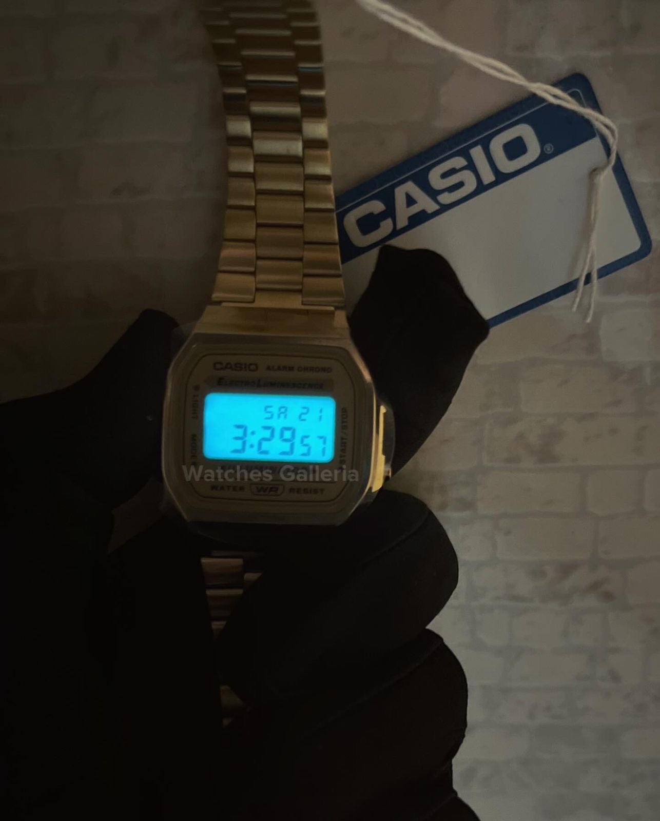 Casio Vintage Digital (Gold) A168WG Watches Galleria