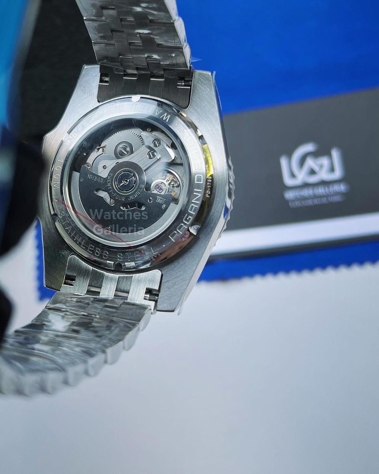 Pagani Design World Time GMT Master Automatic (Blue & Yellow) PD1758 Watches Galleria