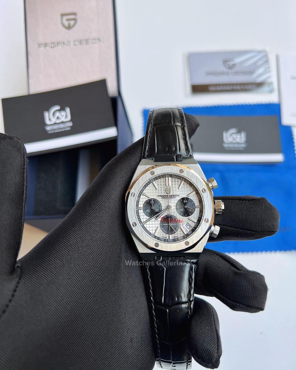 Pagani Design Royal Oak Chronograph Quartz (Silver) PD1707