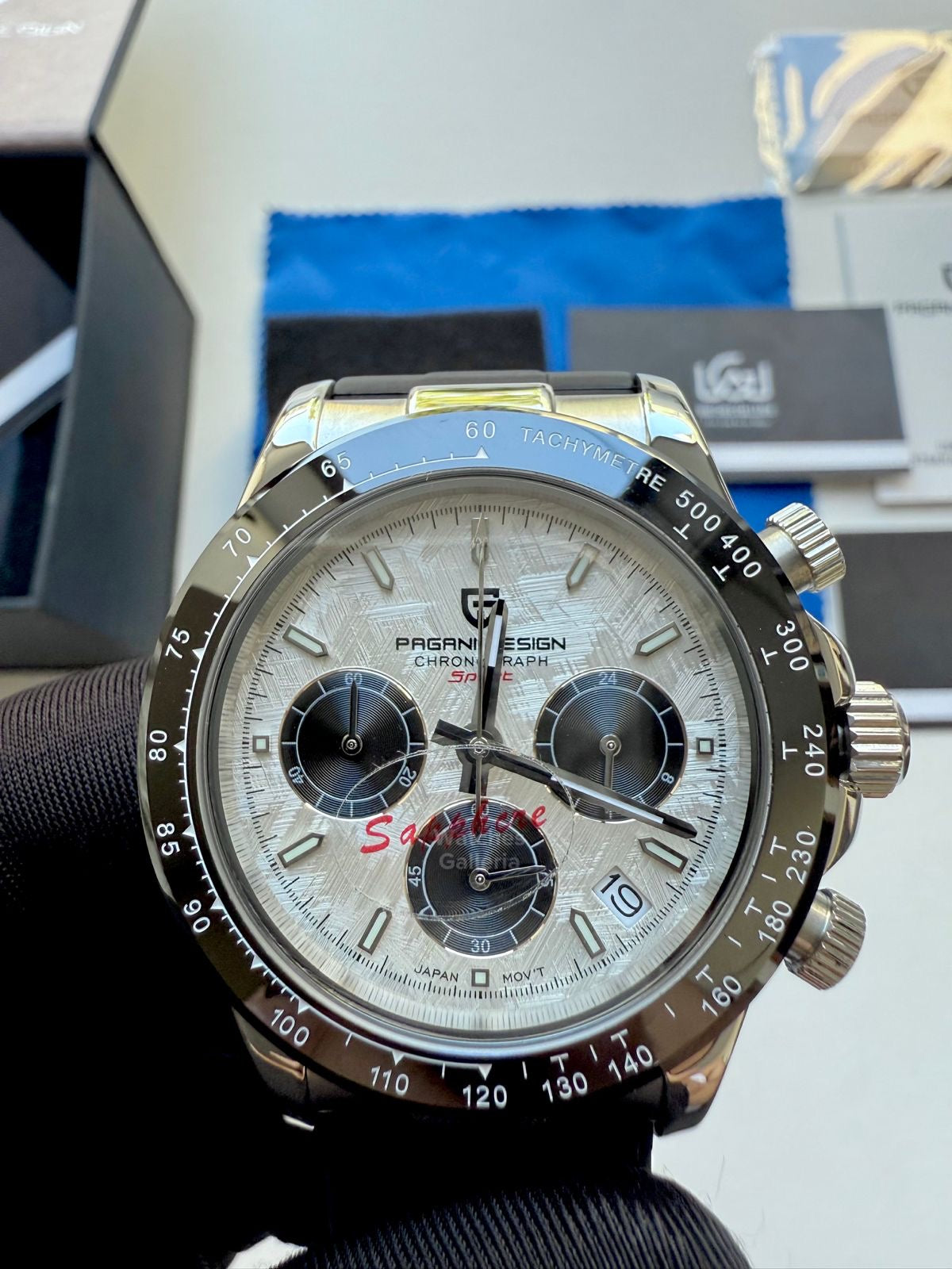 Pagani Design Daytona Quartz (White Meteorite) PD1664
