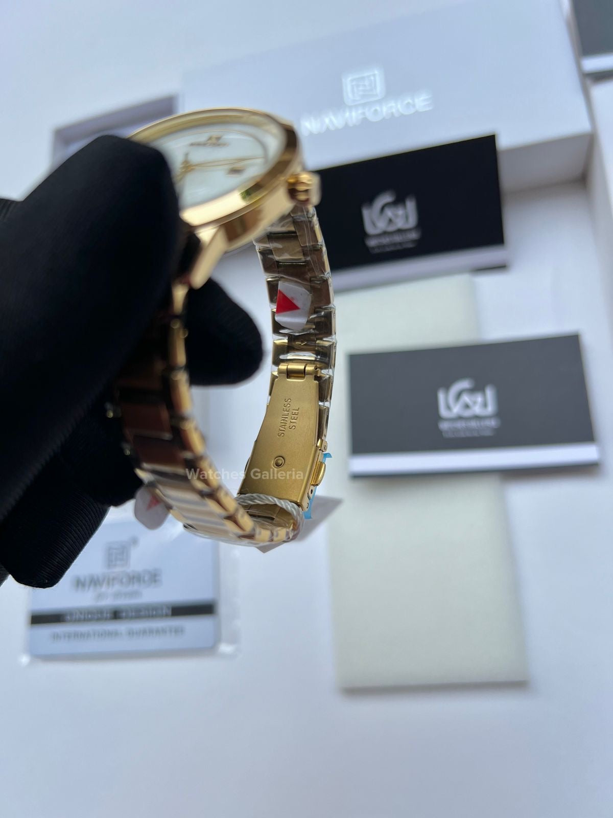 Naviforce Ladies Date Just (Gold) NF5008L Watches Galleria