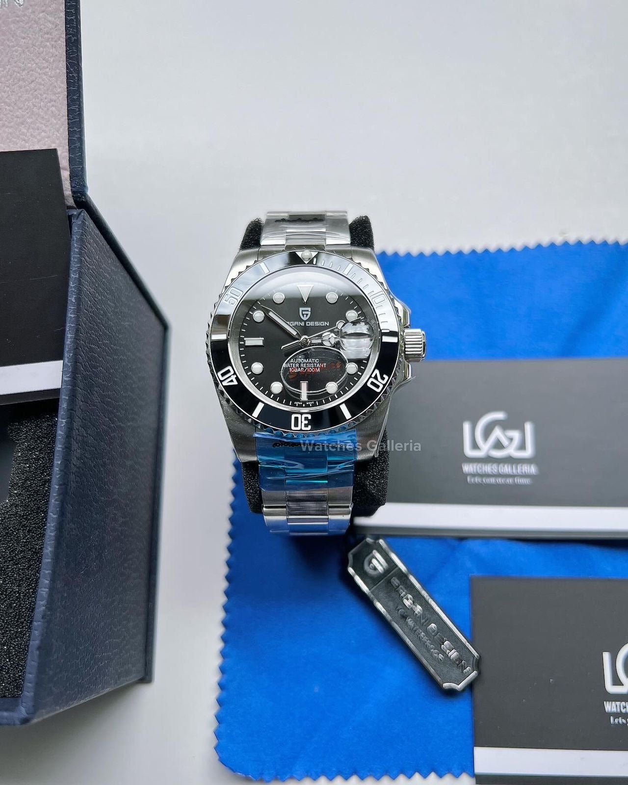 Pagani Design Submariner Oyster 40mm Automatic (Black) PD1661 Watches Galleria