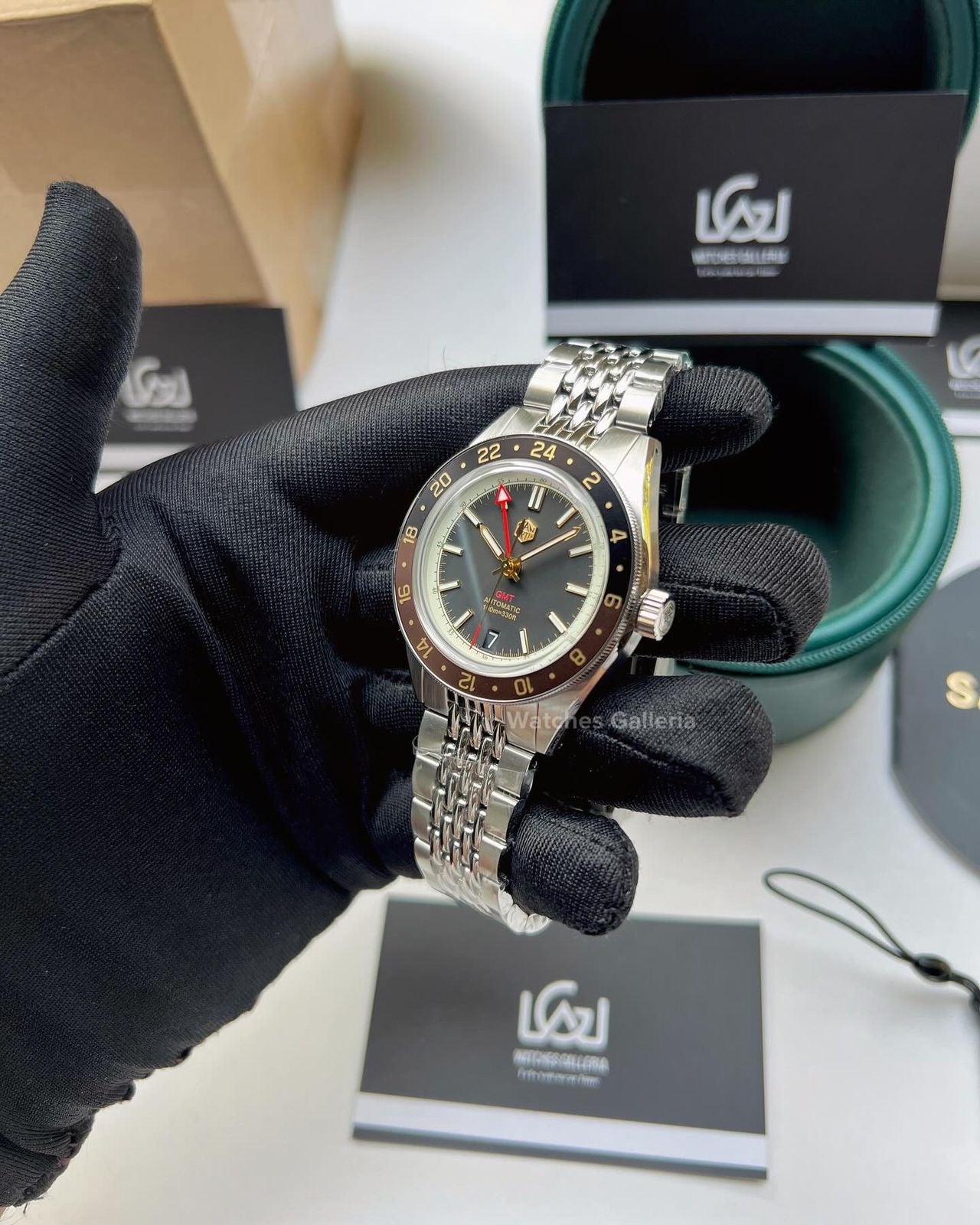 San Martin GMT RootBeer Automatic SN0116 Watches Galleria