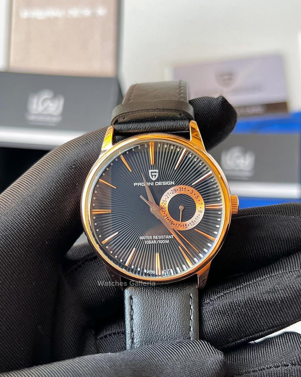 Pagani design Cocktail Time Quartz (Black/Gold) PD1654