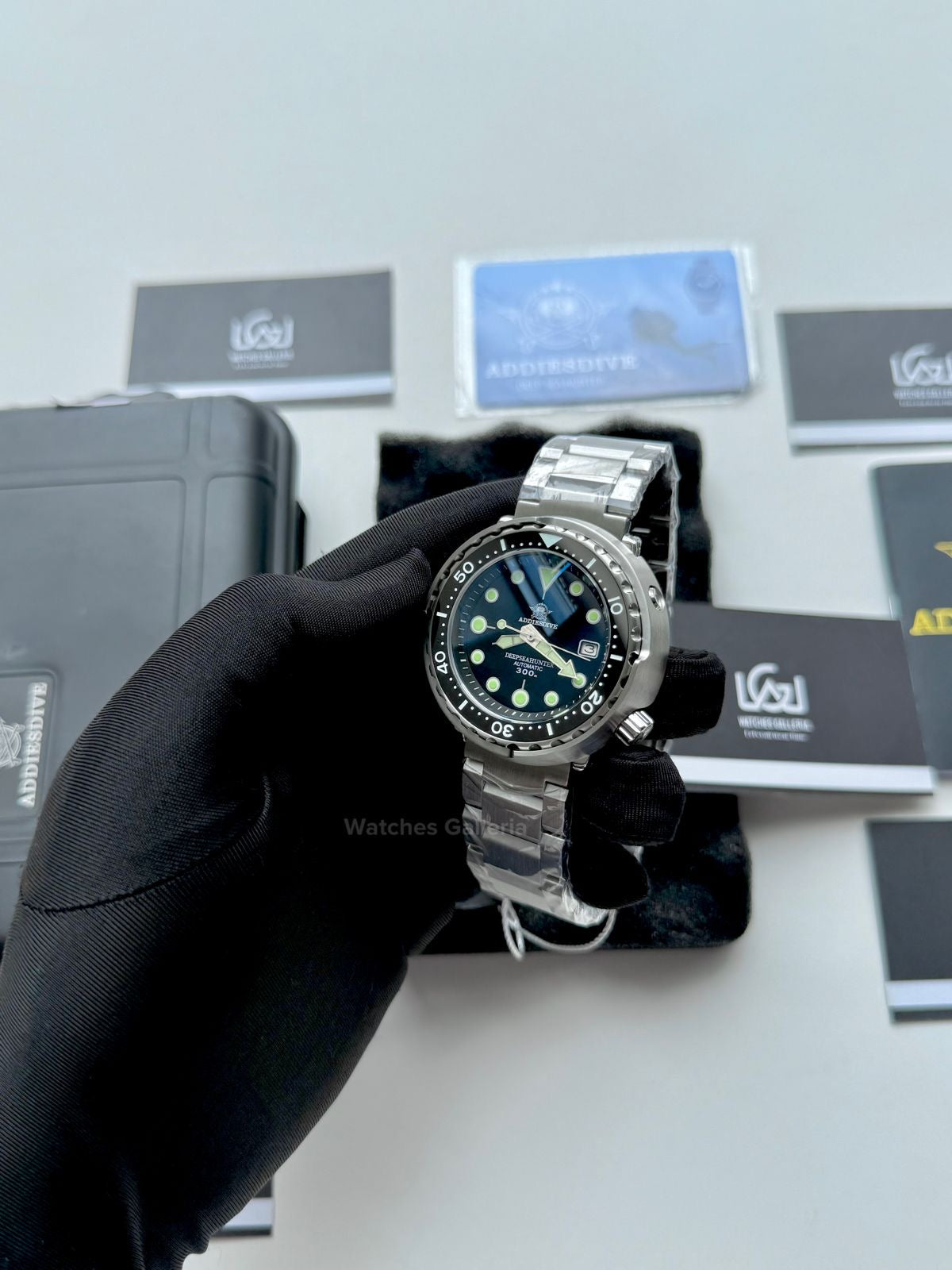 Addiesdive Tuna Deep Sea Hunter Diver Automatic Watch (Black) MY-H5 Watches Galleria © Copyrights All Right Reserved