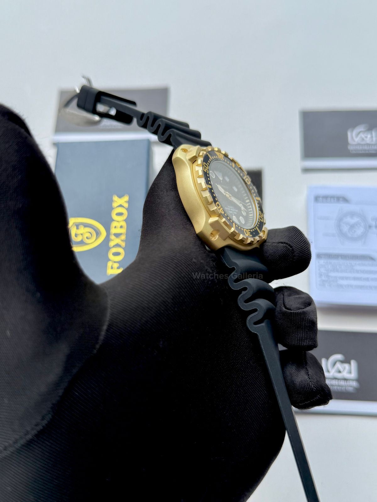 Foxbox Military Style (Gold Black) FB0044 Watches Galleria
