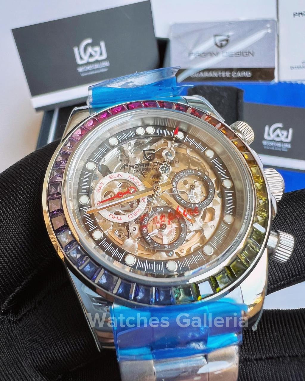 Pagani Design Rainbow Skeleton Automatic PD1653