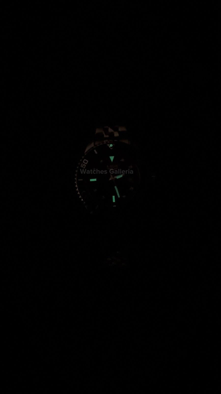 Lige Submariner Quartz (Black) Lige89151 Watches Galleria