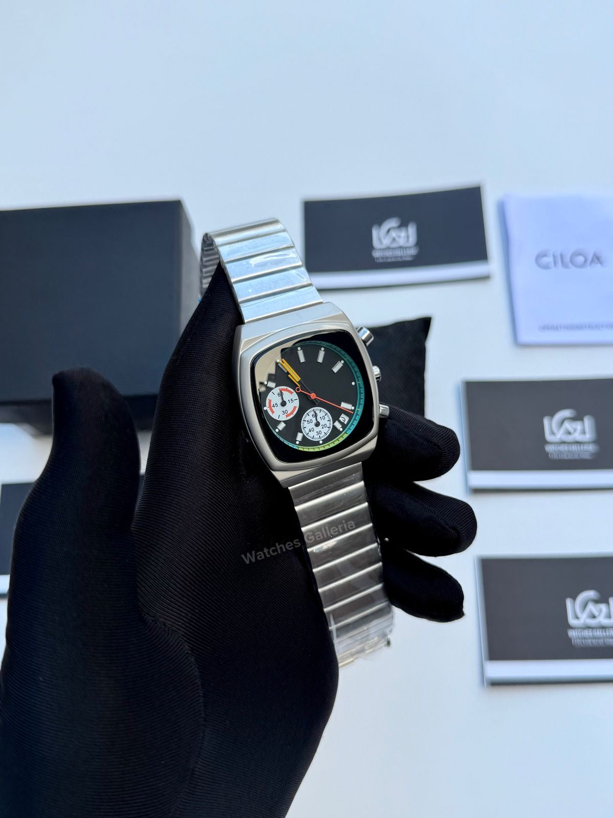 Ciloa Retro Dial Chronograph (Black) ciloa501 Watches Galleria
