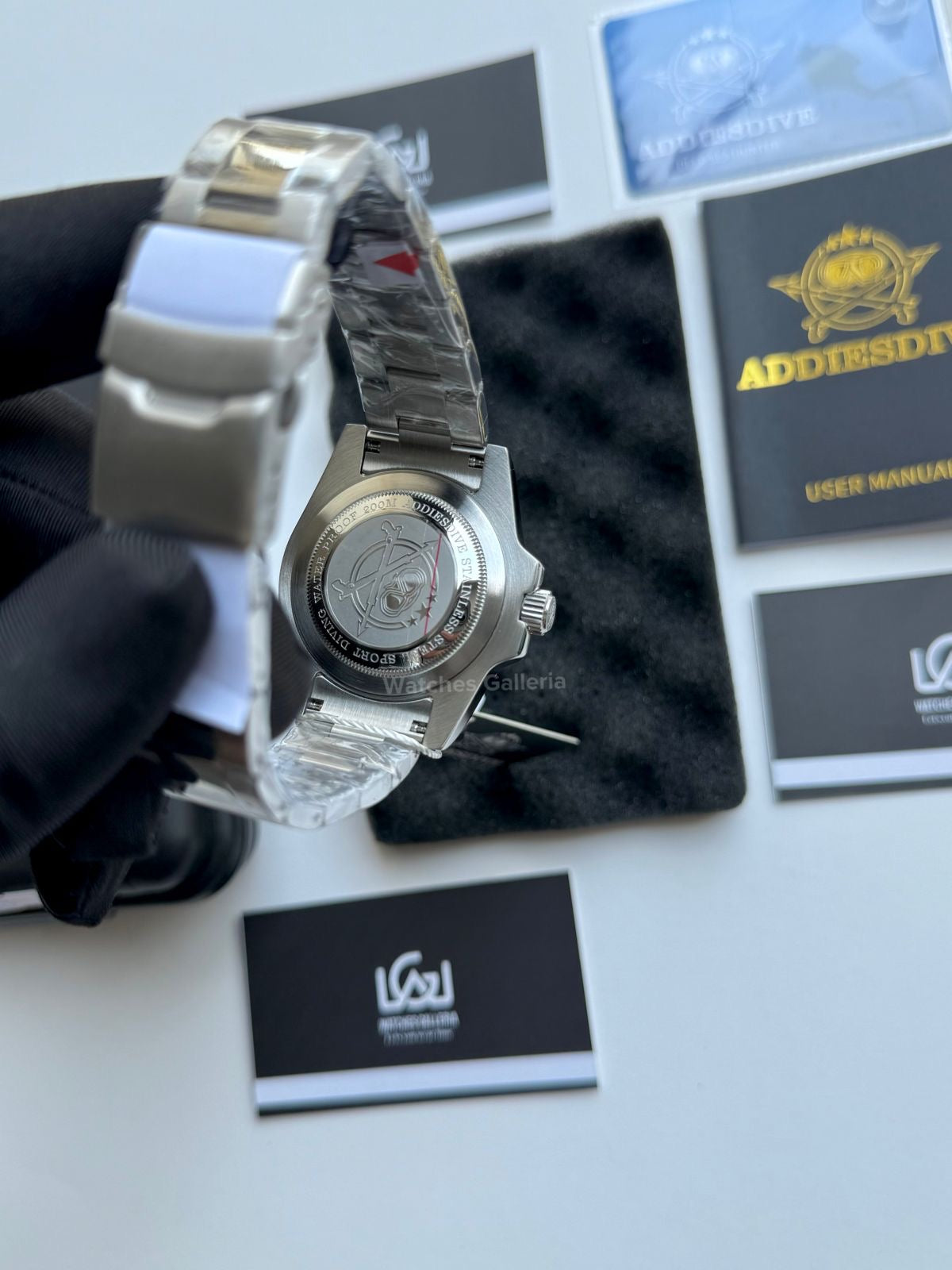 Addiesdive Submariner (Black) Quartz MY-H3-2QZ Watches Galleria