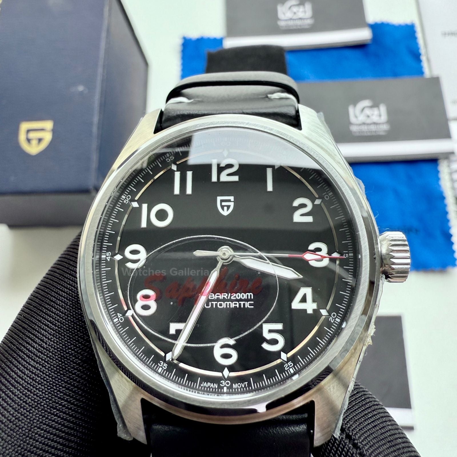 Pagani Design Spirit Pilot Automatic (Black-Leather) PD1717 Watches Galleria