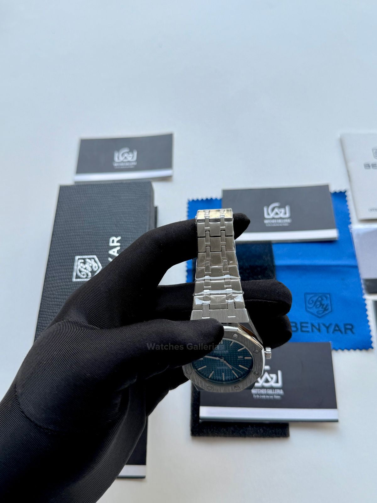 Benyar Royal Oak V2 Quartz (Blue) By5156 Watches Galleria © Copyrights All Right Reserved