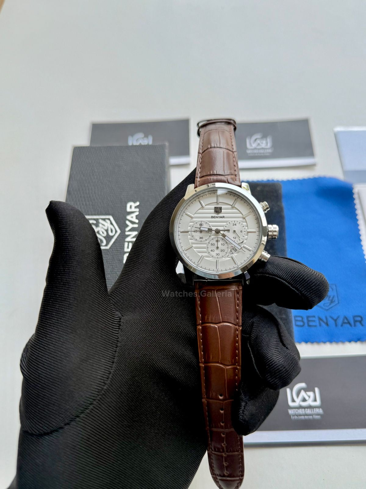 Benyar Classic Calendar Quartz (Brown) BY5104 Watches Galleria
