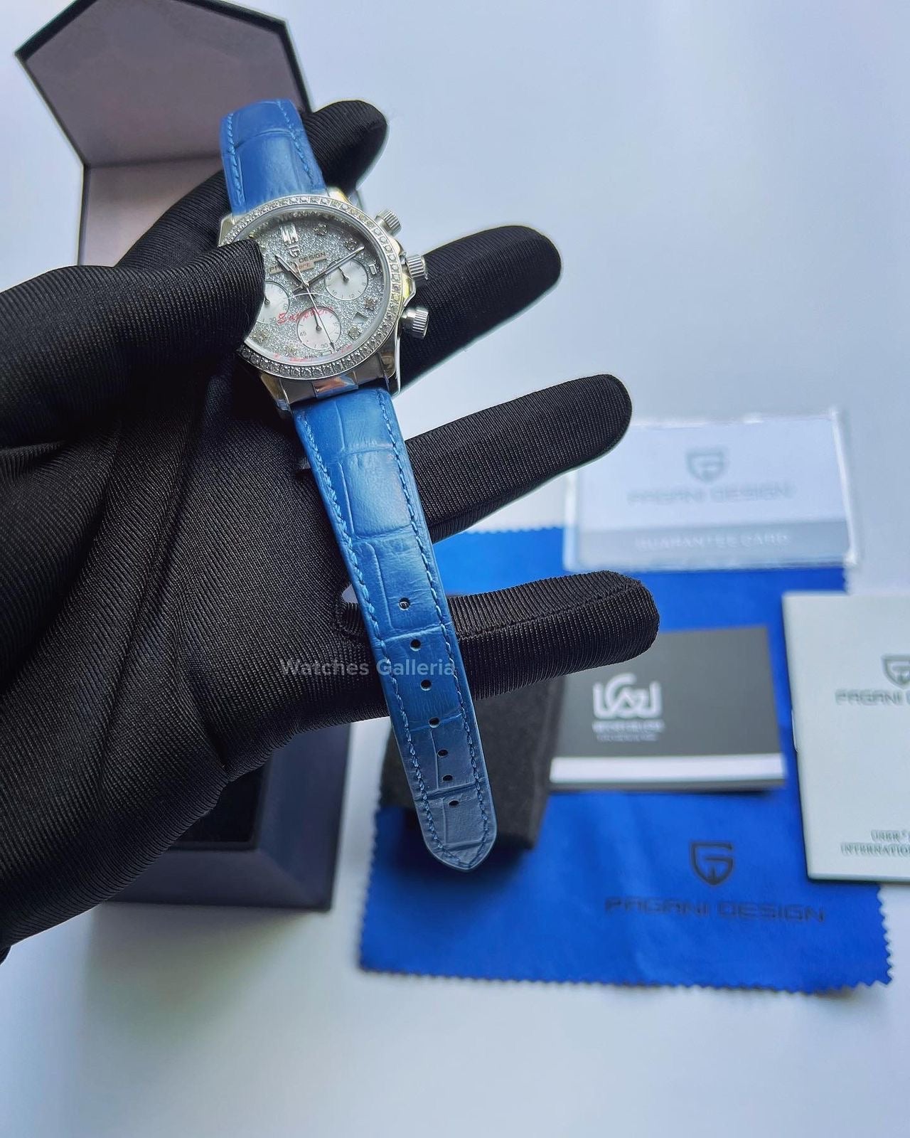 Pagani Design Daytona Stones Quartz Unisex (Blue) PD1730