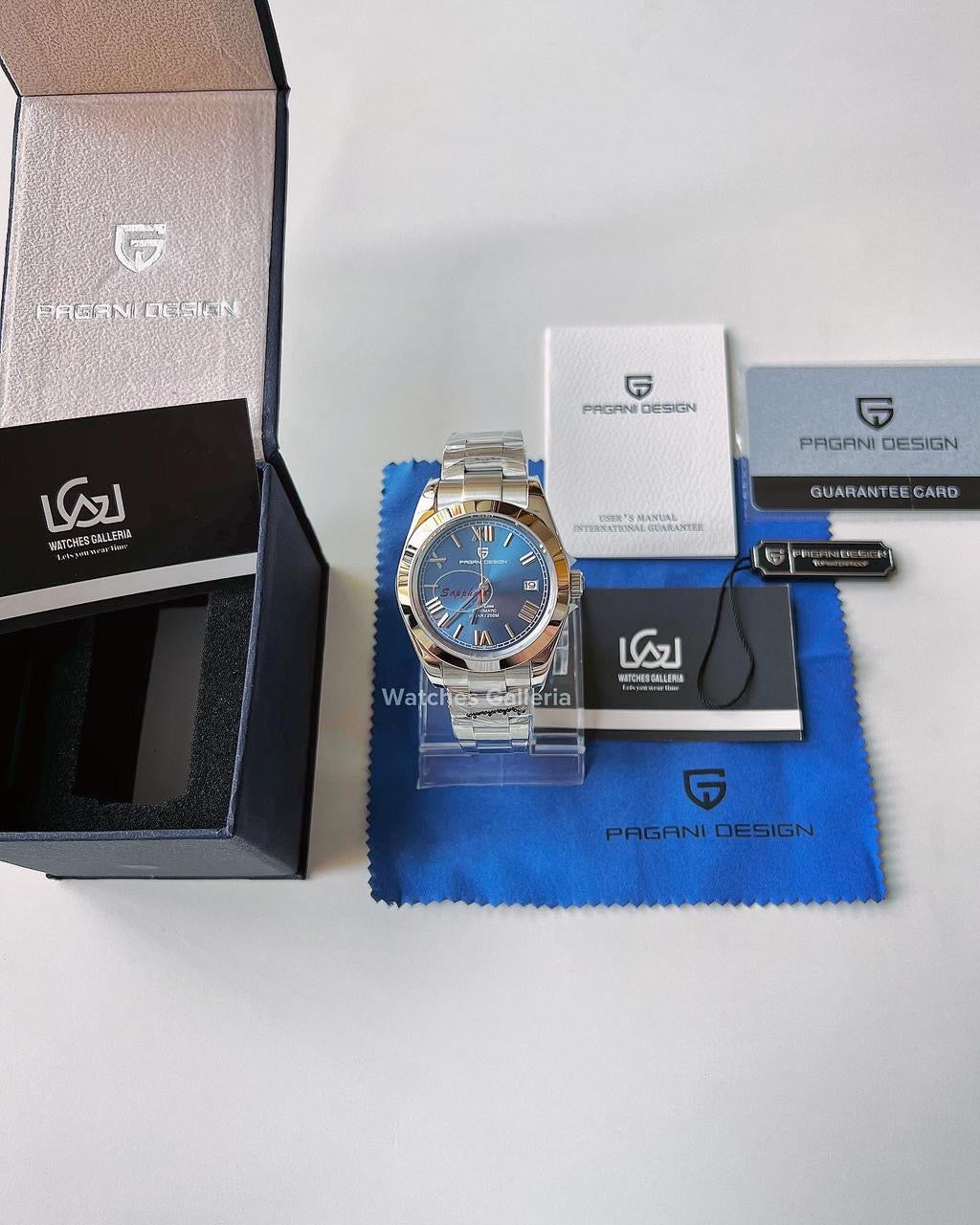 Pagani Design Oyster Date Roman Automatic (Blue) PD1691