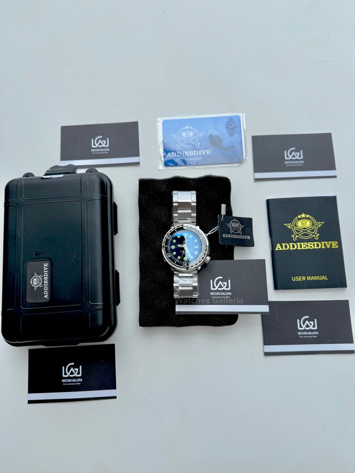 Addiesdive Tuna Deep Sea Hunter Diver Automatic Watch (Black) MY-H5 Watches Galleria © Copyrights All Right Reserved