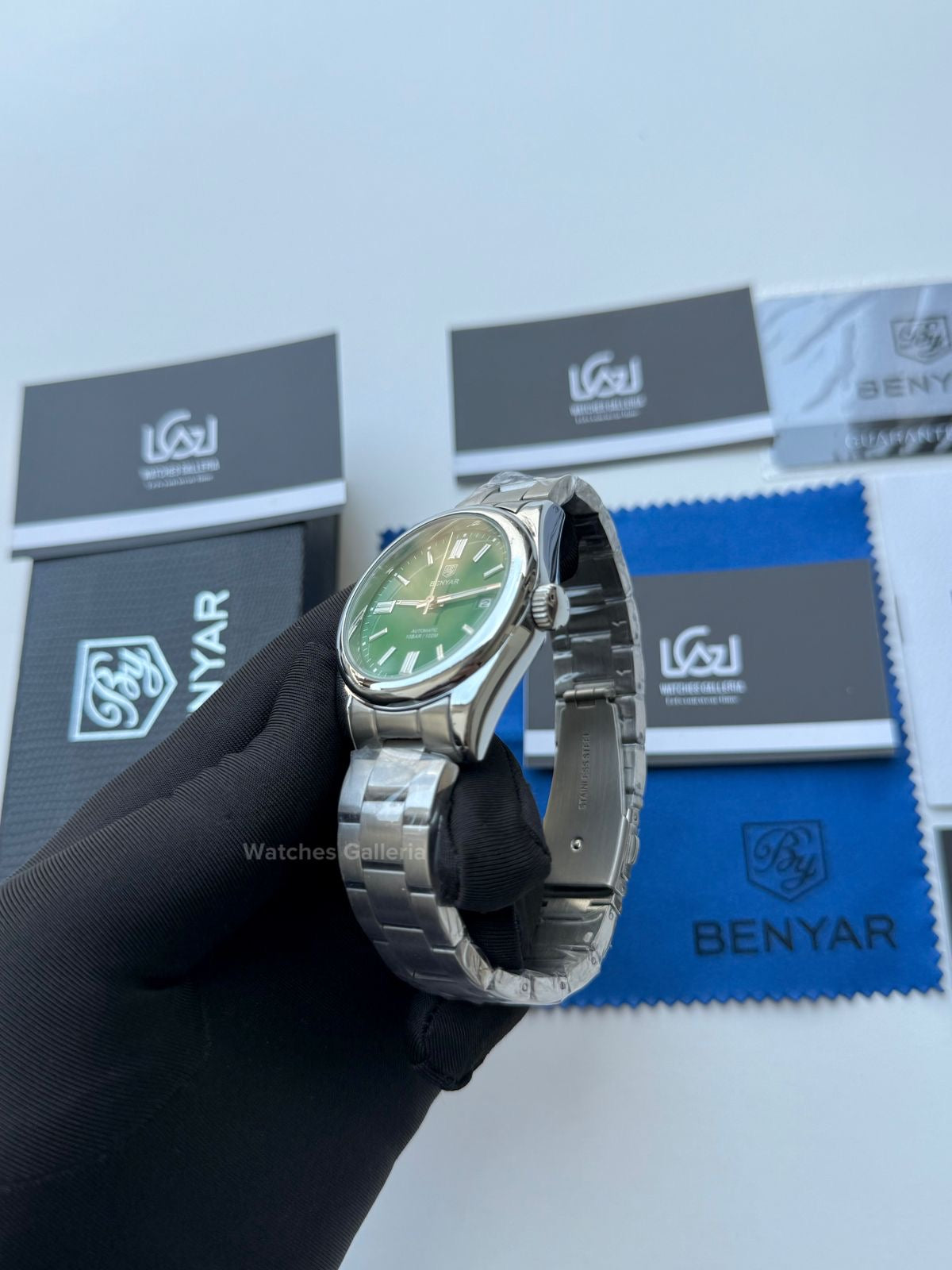 Benyar Oyster Perpetual Automatic (Green) BY5185 Watches Galleria