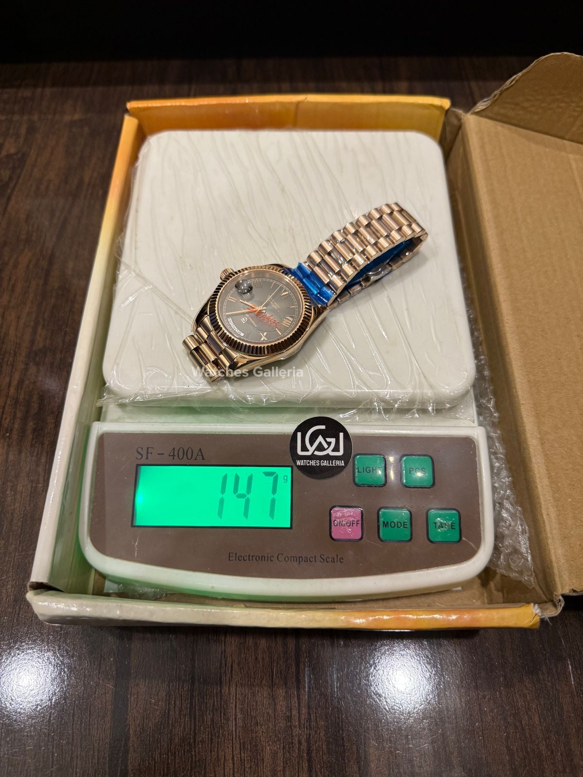 Pagani Design Date Day Automatic (Rose Gold w/ Slate Ombre Dial) PD1783 Watches Galleria