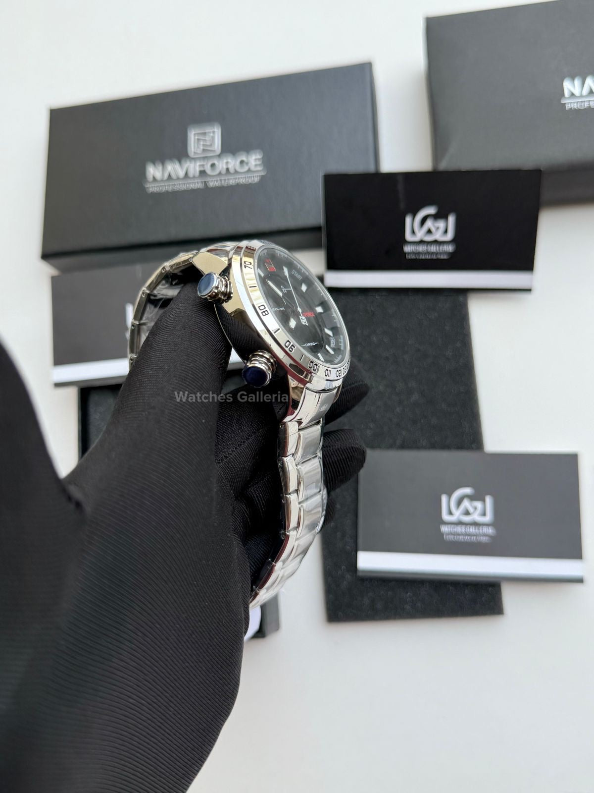 Naviforce Dual Analog and Digital Watch (Silver) NF9093M Watches Galleria