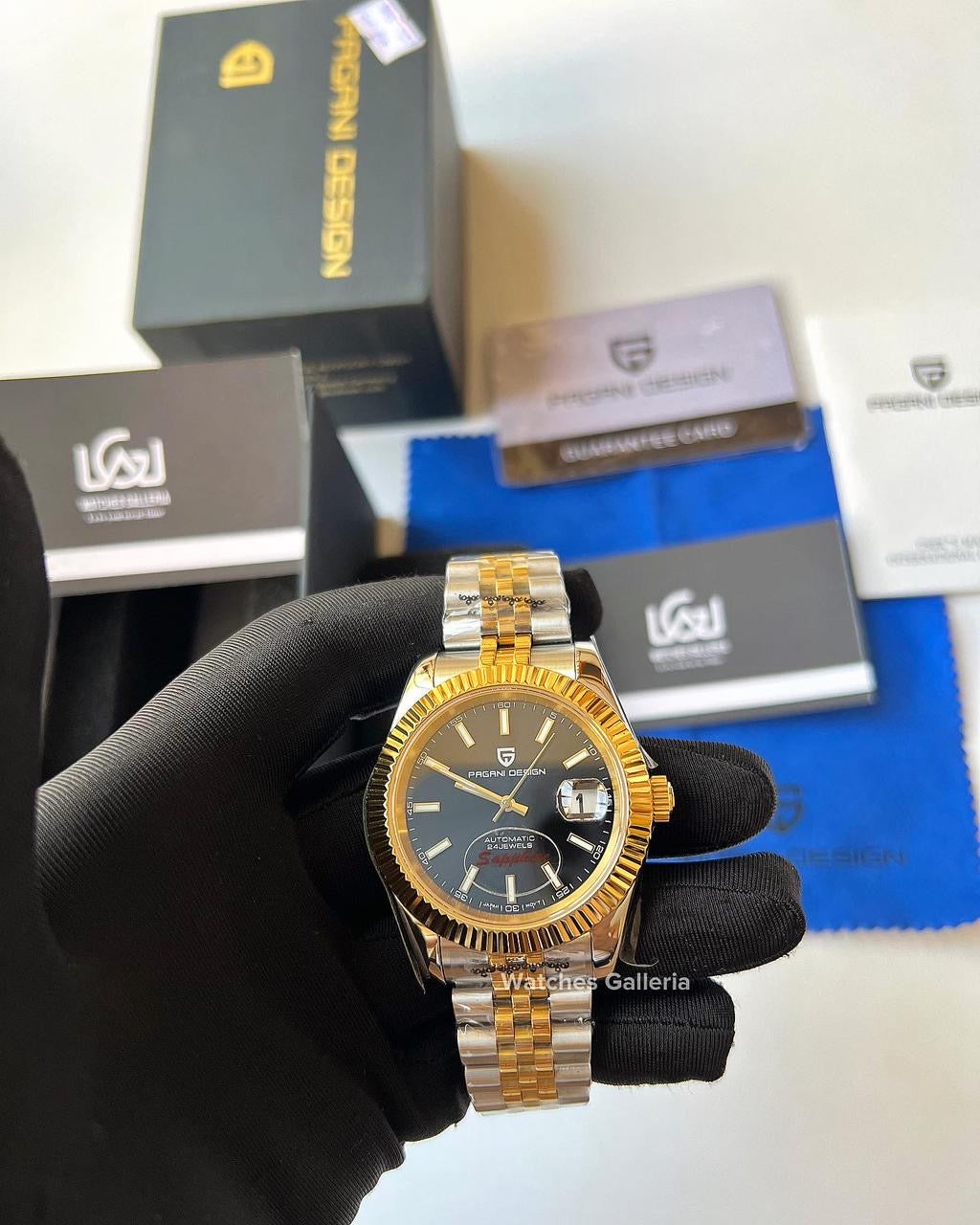 Pagani Design DateJust Automatic (Gold/Black) PD1645