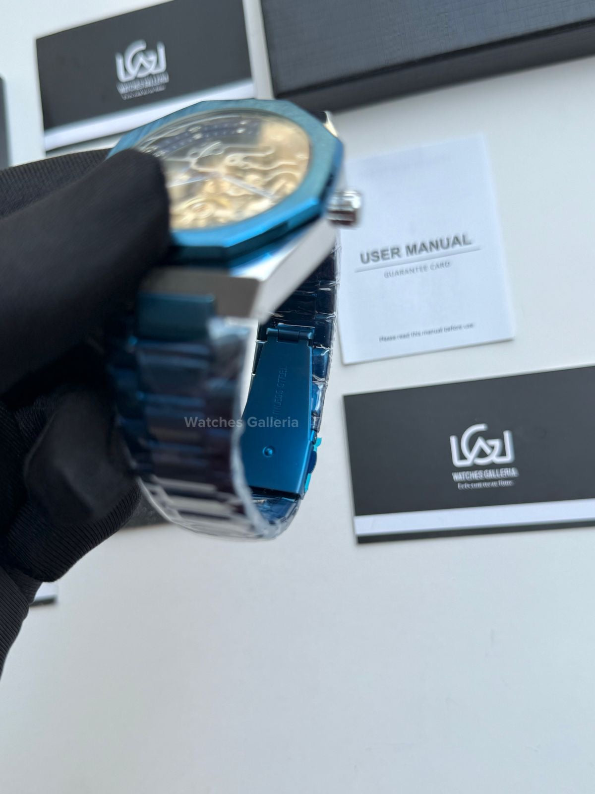 Forsining Royal Oak Skeleton Automatic (Silver/Blue) TM375G Watches Galleria