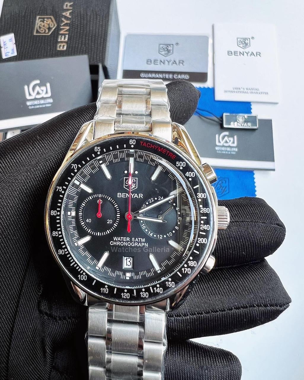 Benyar Black Bay Chronograph Quartz (Black) BY5194