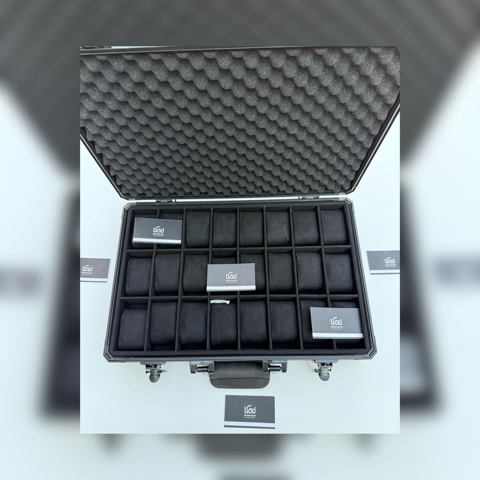 Watch Organizer Box Aluminium 24 Slots (Imported) Watches Galleria