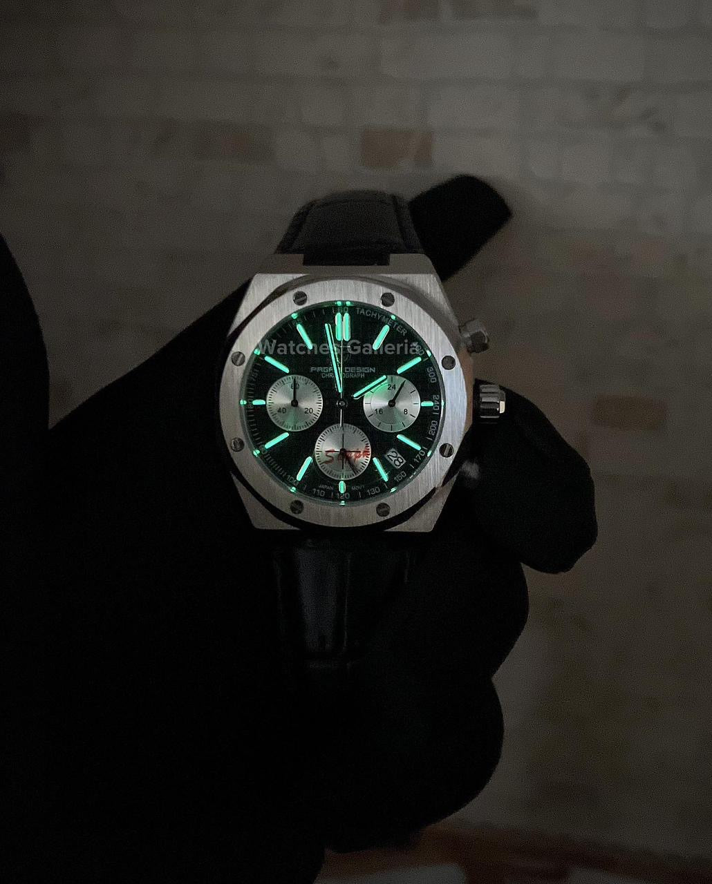 Pagani Design Royal Oak Chronograph Quartz (Black) PD1707