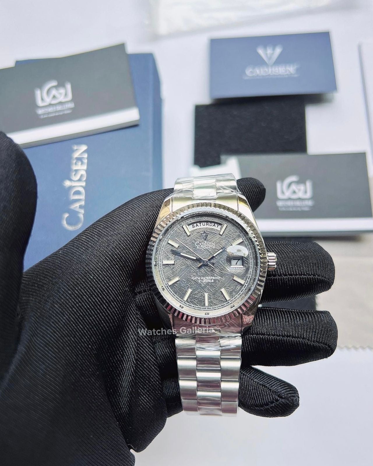 Cadisen Date Day Automatic (Grey Meteorite) C8214