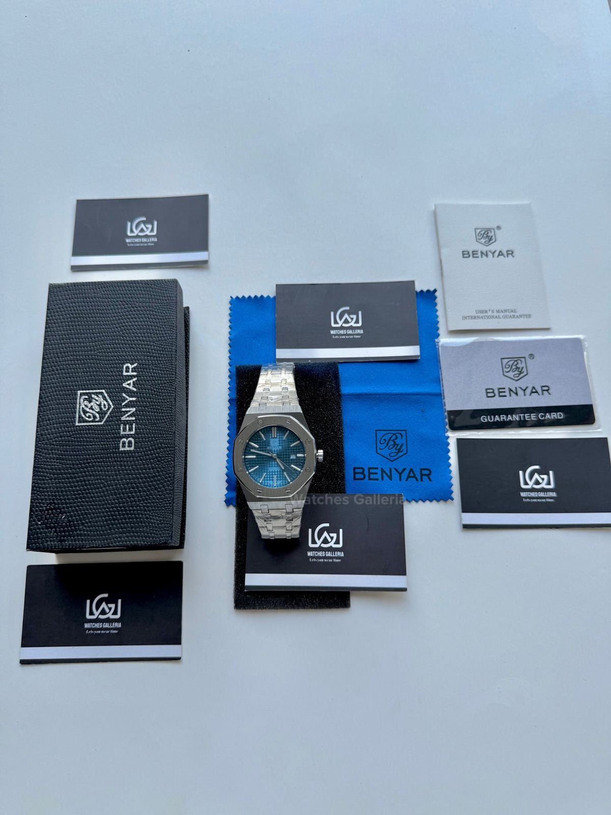 Benyar Royal Oak V2 Quartz (Blue) By5156 Watches Galleria © Copyrights All Right Reserved