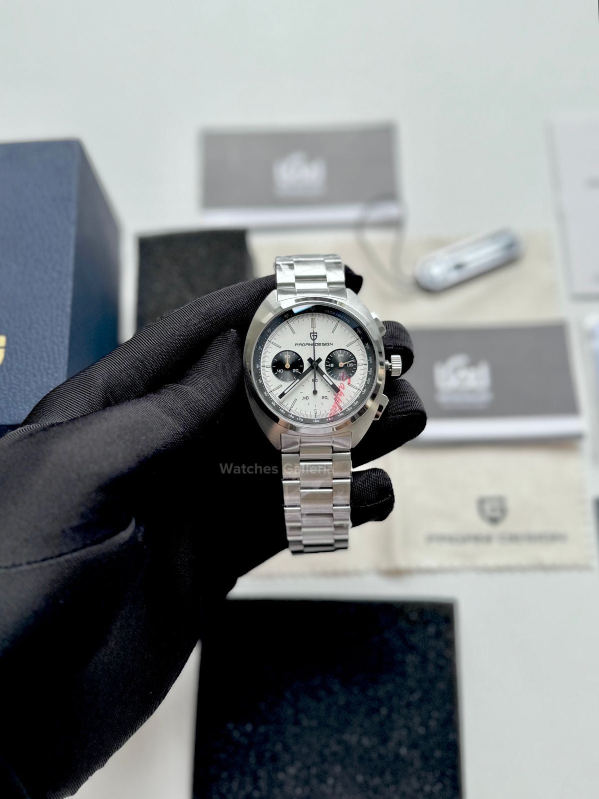 Pagani Design Vintage Chronograph Quartz (White) PD1782 Watches Galleria