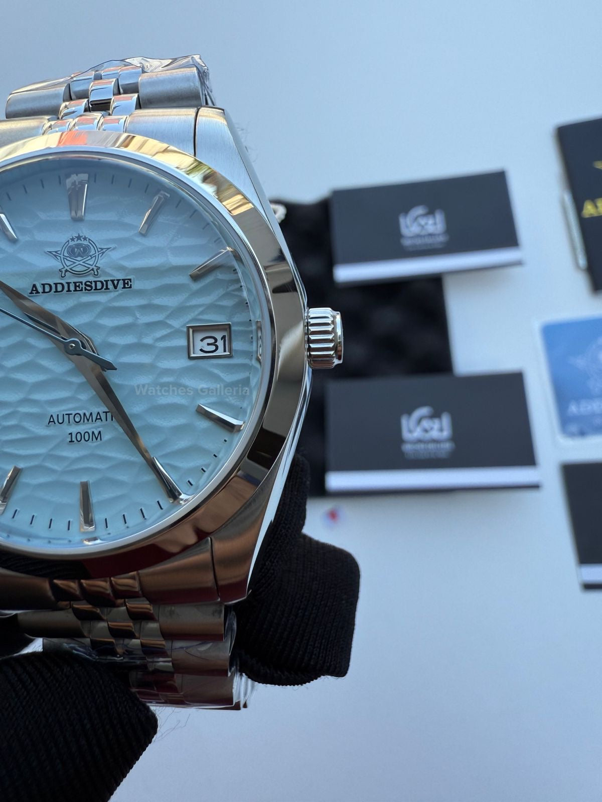 Addiesdive Omiwatari (Ice Blue) Japan Automatic Movement AD2118 Watches Galleria