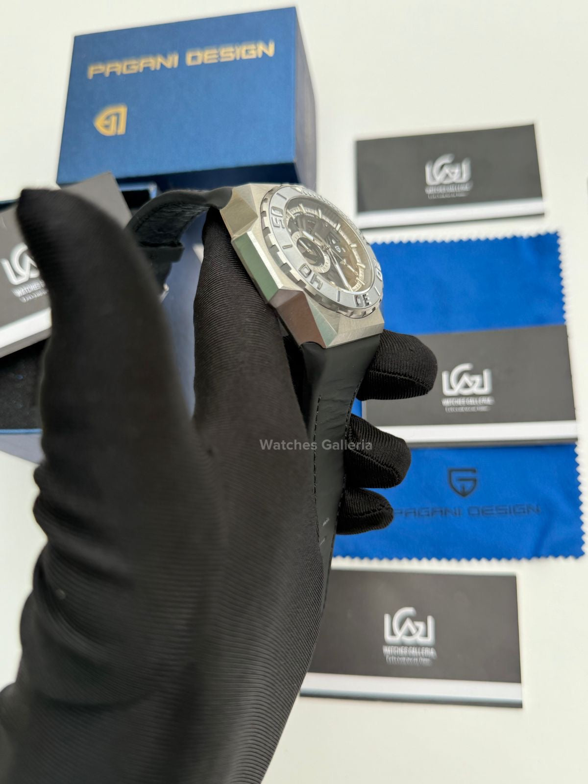 Pagani Design Werdelin Japan Automatic Movement (Silver/Black) PDys007 Watches Galleria