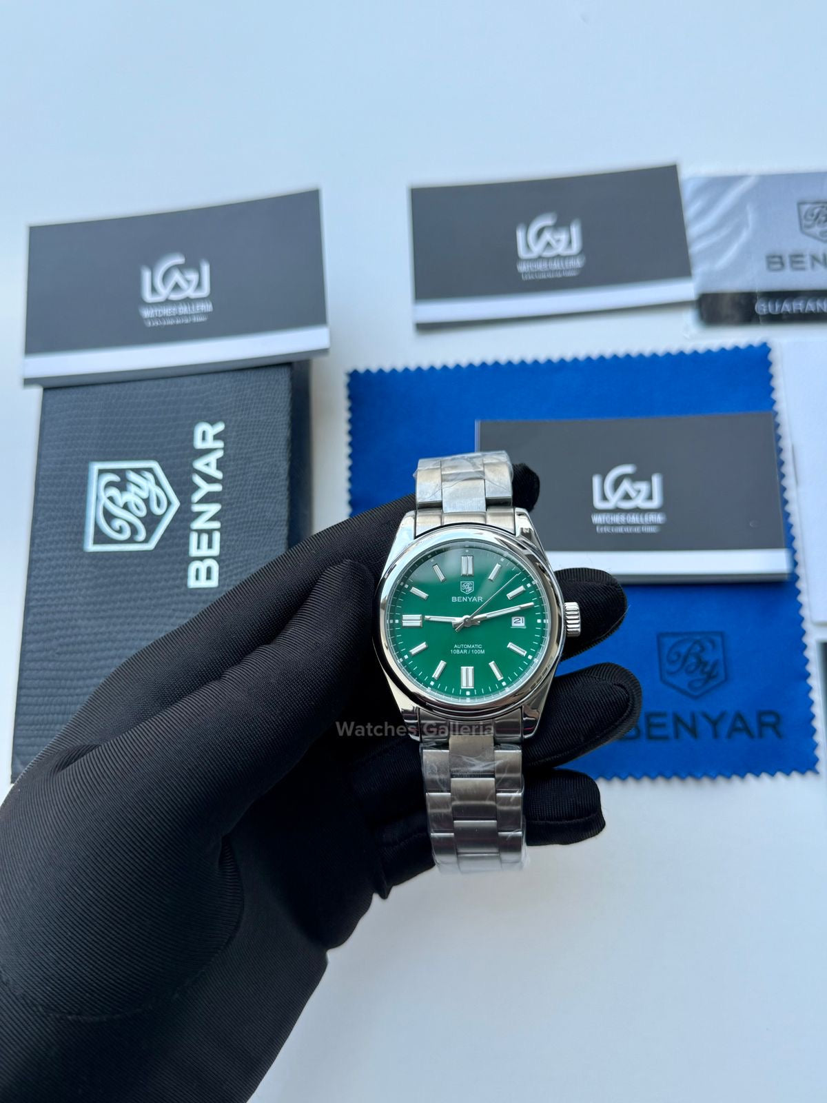 Benyar Oyster Perpetual Automatic (Green) BY5185 Watches Galleria
