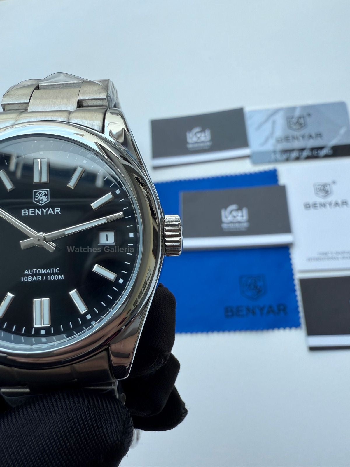 Benyar Oyster Perpetual Automatic (Black) BY5185 Watches Galleria