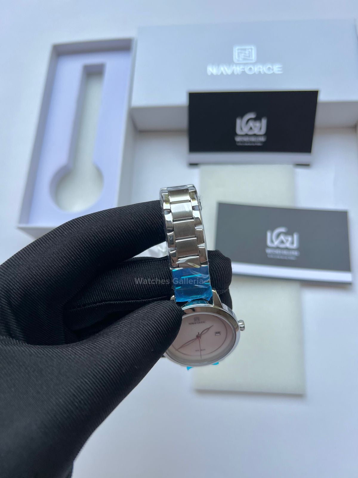 Naviforce Date Just Ladies (Silver) NF5008L Watches Galleria