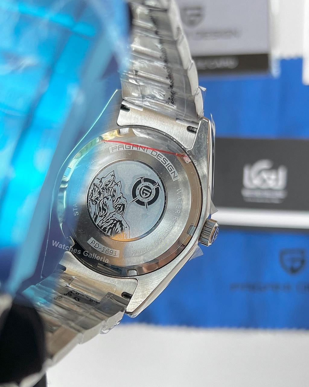 Pagani Design Oyster Date Roman Automatic (Blue) PD1691