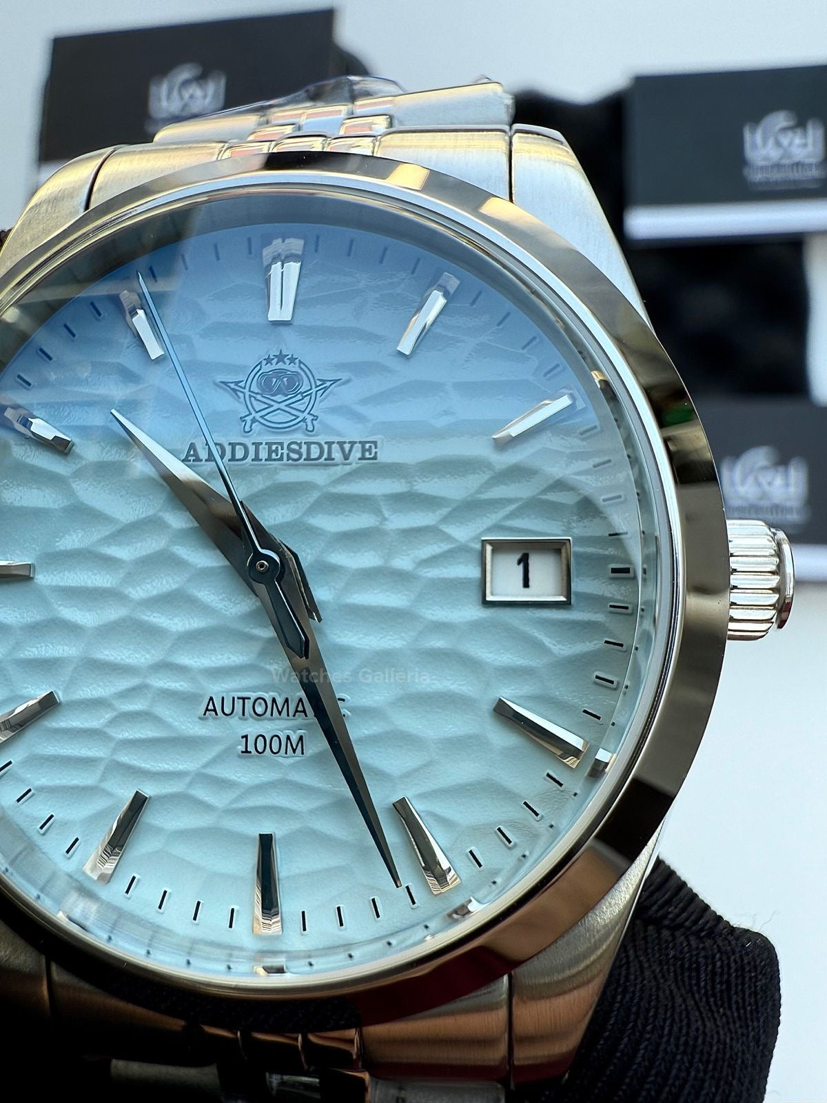 Addiesdive Omiwatari (Ice Blue) Japan Automatic Movement AD2118 Watches Galleria