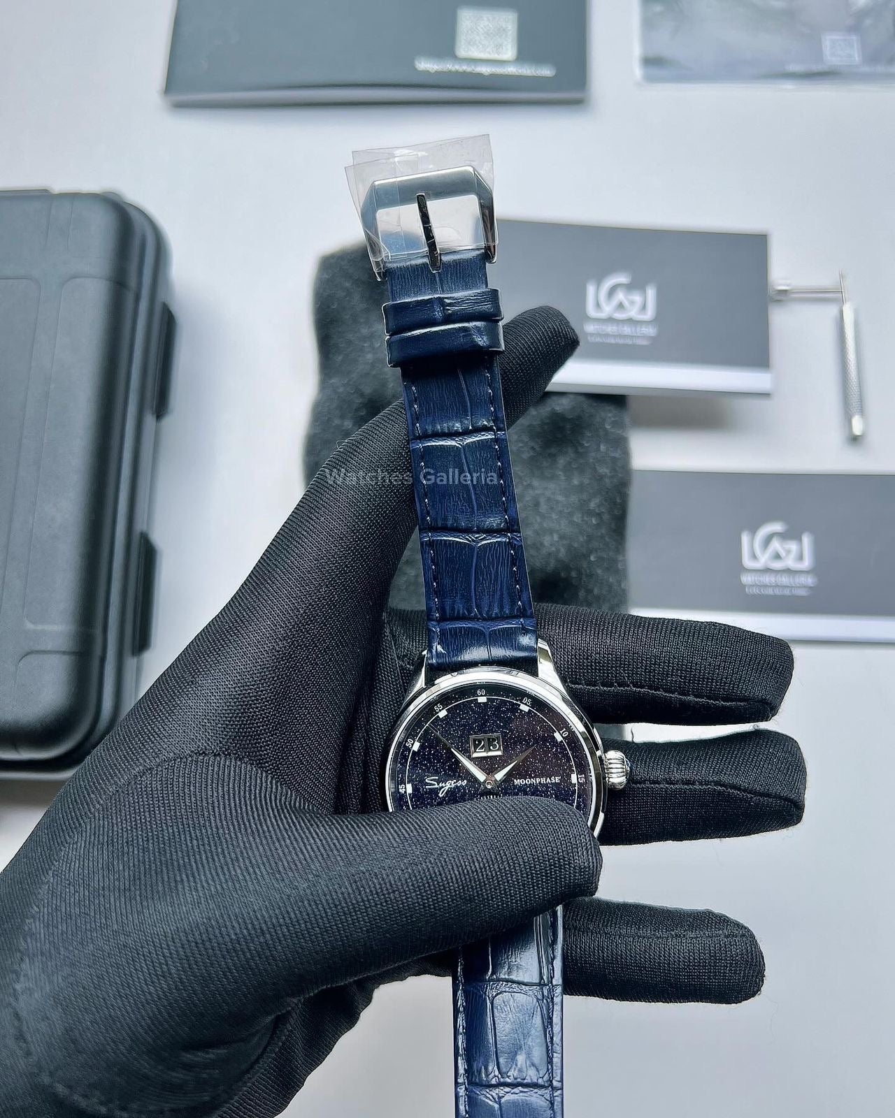 Sugess Moonphase Automatic (Blue) S401B Watches Galleria