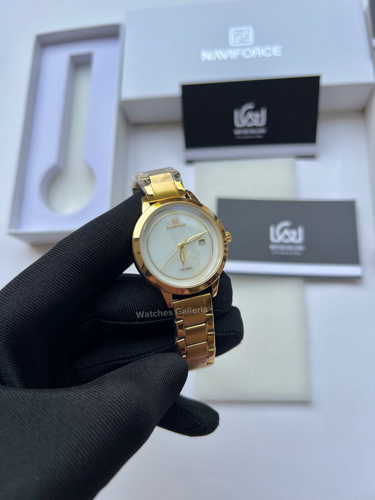 Naviforce Ladies Date Just (Gold) NF5008L Watches Galleria