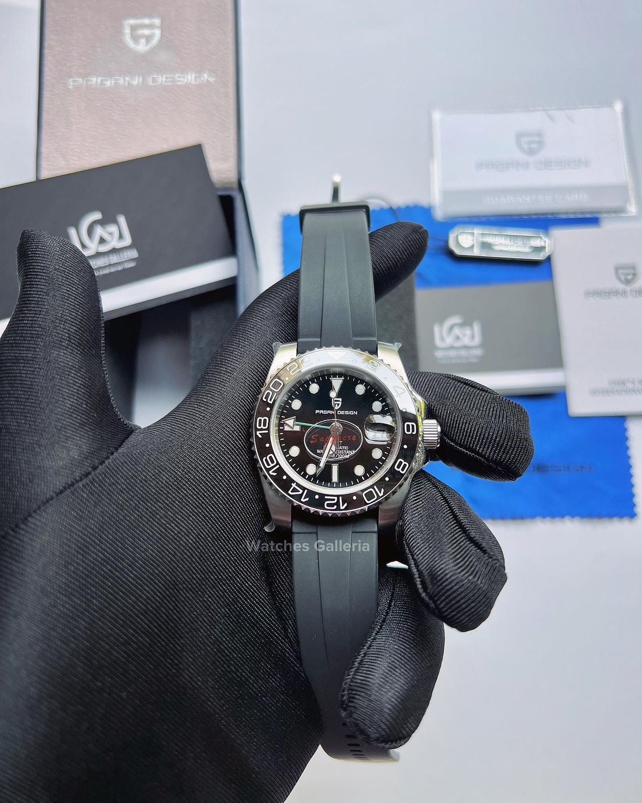Pagani Design GMT Master I Automatic (Black) PD1662