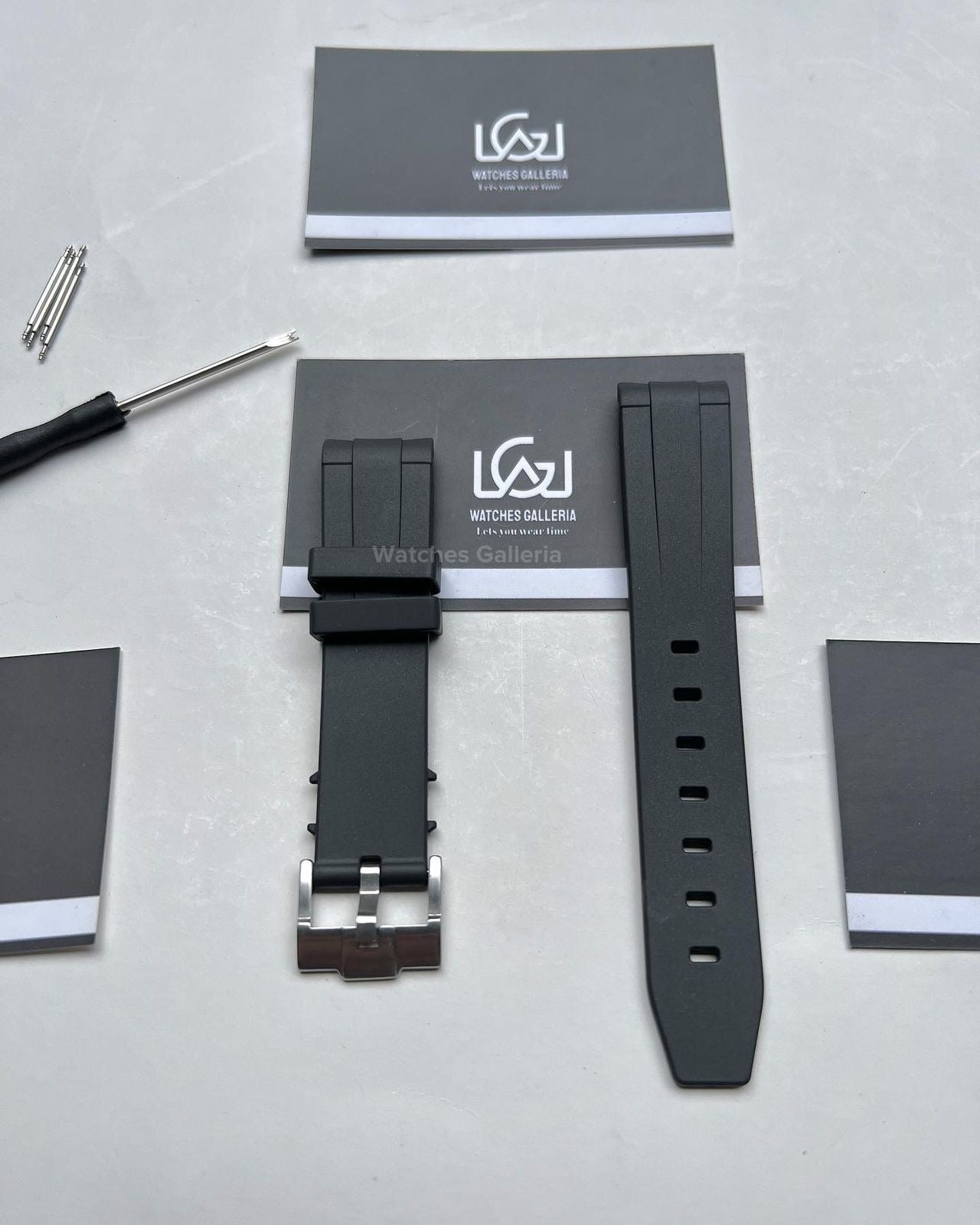 Silicon Straps Premium Black/Silver