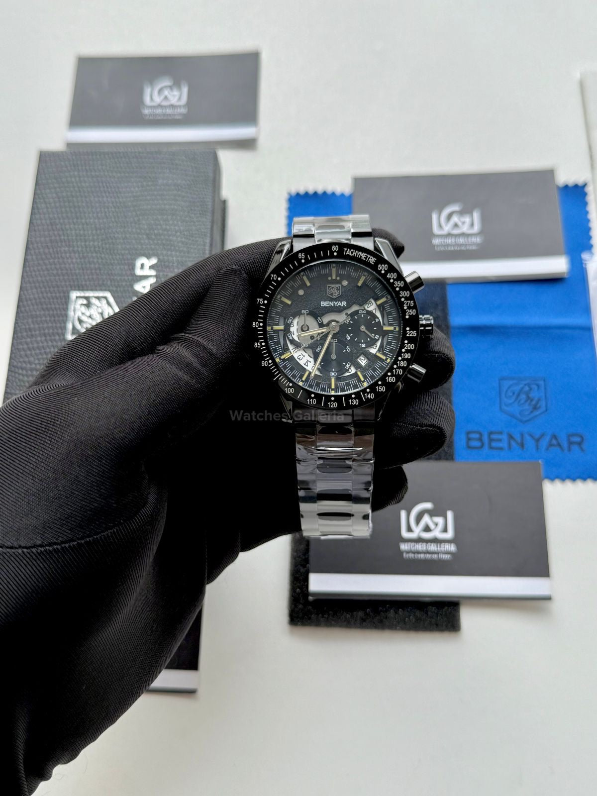 Benyar Dark Side of the Moon Apollo 8 (Black/Yellow) BY5120 Watches Galleria © Copyrights All Right Reserved