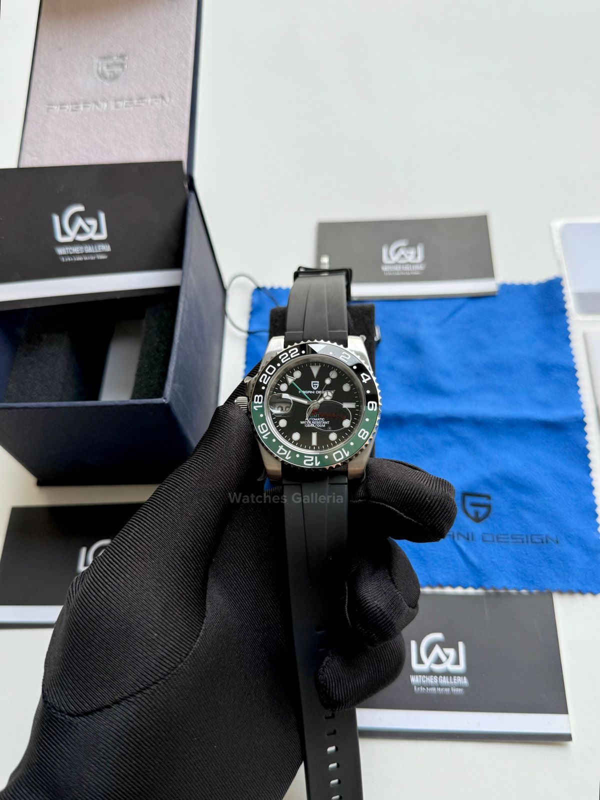 Pagani Design GMT Master I Sprite Automatic(Silicon Exclusive) PD1662 Watches Galleria
