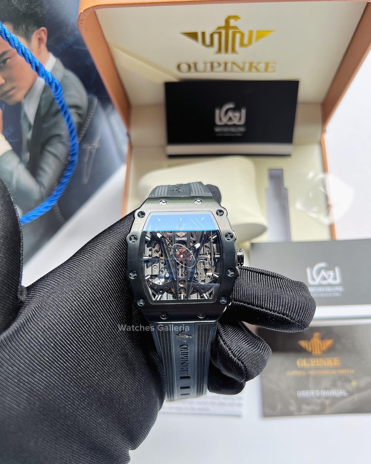 Oupinke Tonneau Skeleton Automatic (Black) Oupinke3179
