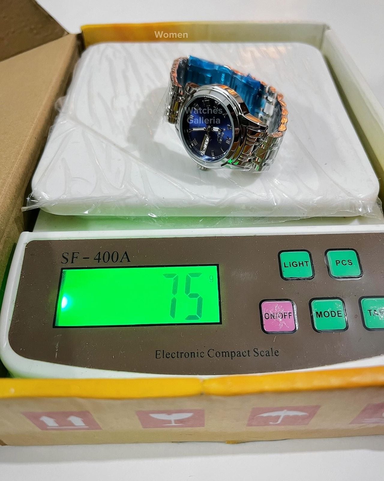 Lige Date Day Couple Watch (Silver/Blue) Lige9846 Lige10007