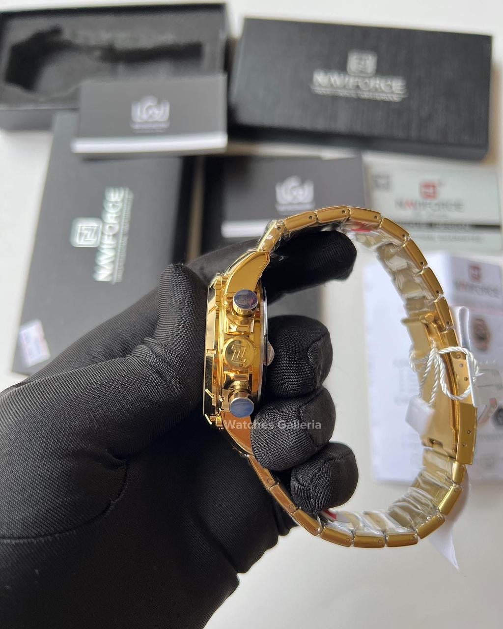 Naviforce Dual Display Quartz Watch (Gold) NF9163
