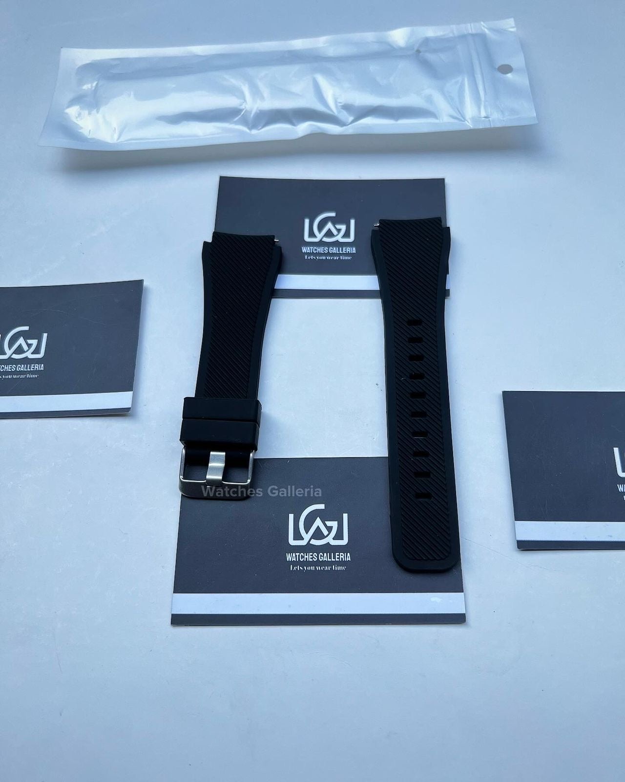Rubber Straps for Samsung Gear S3 & Huawei GT 46mm (Black)