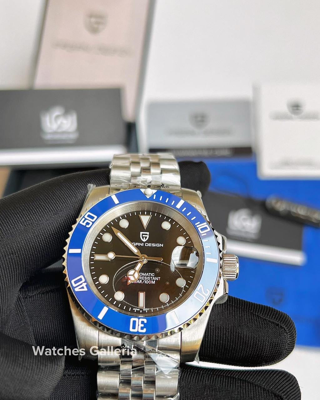Pagani Design Submariner Automatic (Smurf Black) PD1661