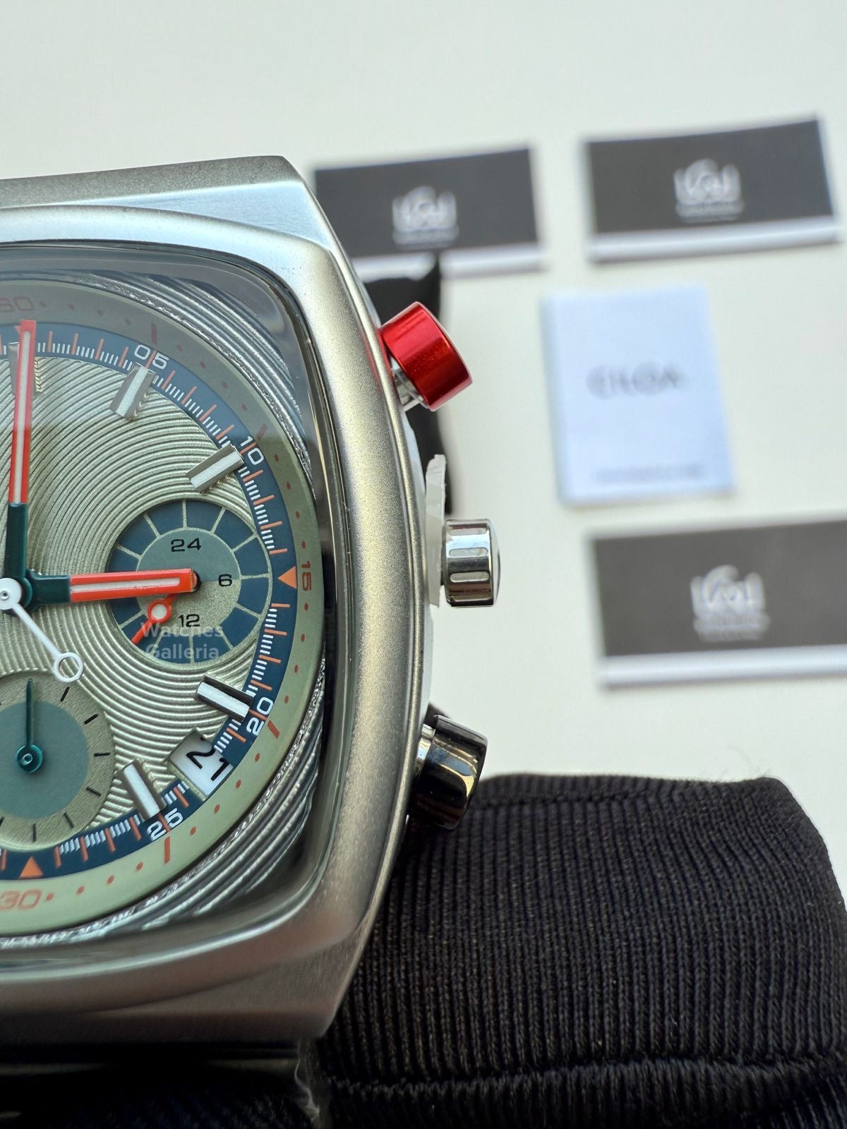 Ciloa Chronograph Steel (Green) ciloa611 Watches Galleria